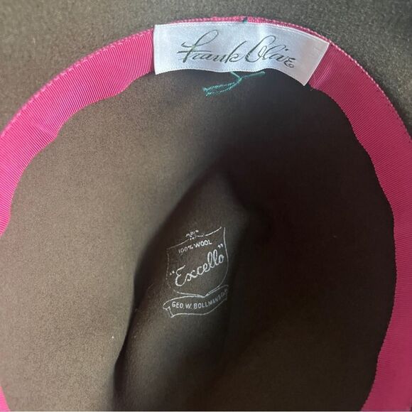 Frank Glive Olive 100% Wool Olive Green Fedora - Picture 5 of 6